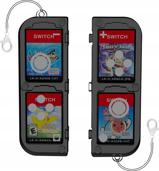 Picture of JYS Pudeko Etui CASE Futera Obudowa Box na Karty Gry do Nintendo Switch OLED / Transparentny - Czarny