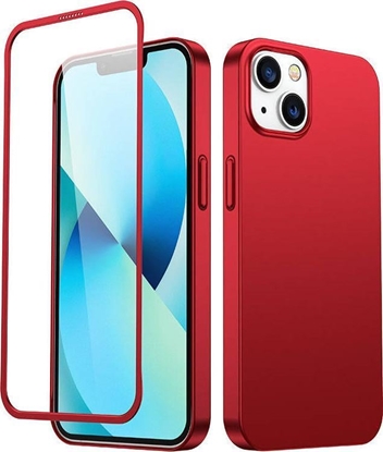 Attēls no Joyroom Joyroom 360 Full Case etui pokrowiec do iPhone 13 obudowa na ty i przód + szko hartowane czerwony (JR-BP927 red)
