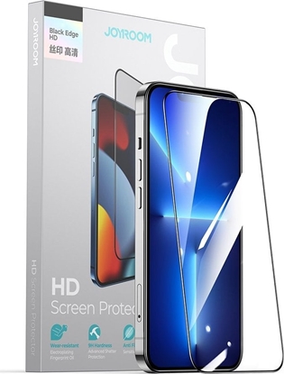 Attēls no Joyroom Joyroom Knight 2,5D TG szko hartowane do iPhone 14 Plus na cay ekran z ramk przezroczysty (JR-H03)