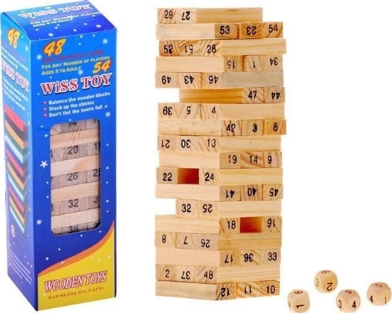 Изображение Jokomisiada Drewniana JENGA CHWIEJCA SI WIEA GR0090