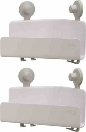 Picture of Joseph Joseph EasyStore 2-piece White Corner Shower Shelf Set
