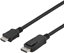 Изображение Kabel Deltaco Kabelis DELTACO DisplayPort  HDMI, 4K UHD, 2m, juodas / DP-3020-K / R00110012