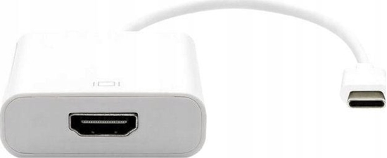 Picture of Kabel Garbot USB3.1 C-HDMI. M/F. White 20cm