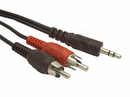 Picture of Kabel Gembird Jack 3.5mm - RCA (Cinch) x2 1.5m czarny (Z09856)