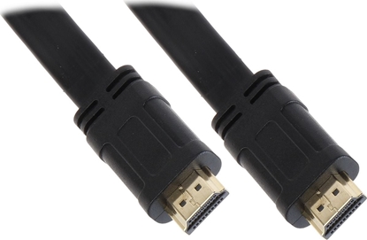 Attēls no Kabel HDMI - HDMI 5m czarny (HDMI-5.0-FL)