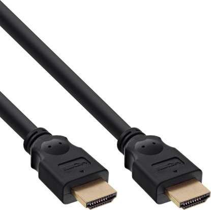 Attēls no Kabel InLine 25cs. Bulk-Pack InLine® HDMI High Speed Cable male to male gold plated black 3m
