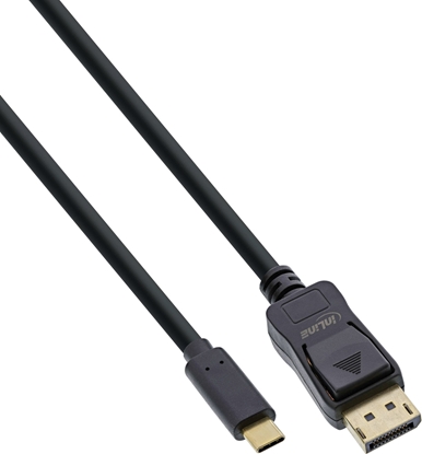 Picture of Kabel InLine InLine® USB Display Cable, USB Type-C male to DisplayPort male (DP Alt Mode), 4K2K, black, 7.5m