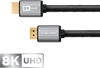 Изображение HDMI 2.1 Ultra High Speed kabelis 180cm, 8K 60Hz, 4K 120Hz, 48Gbps, eARC, HDR, OFC – Kruger & Matz