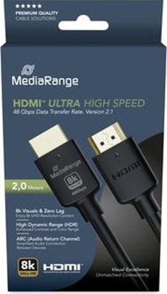 Picture of Kabel MediaRange MediaRange HDMI Ultra High Speed Ethernet Kabel 48Gibt/s 2m