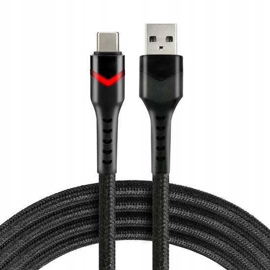 Изображение Kabel USB Usams USB-C - USB-C 1 m Czarny (CBB-1CBR)