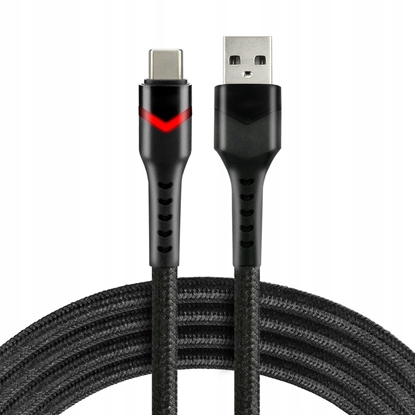 Изображение Kabel USB Usams USB-A - USB-C 2 m Czarny (CBB-2CBR)