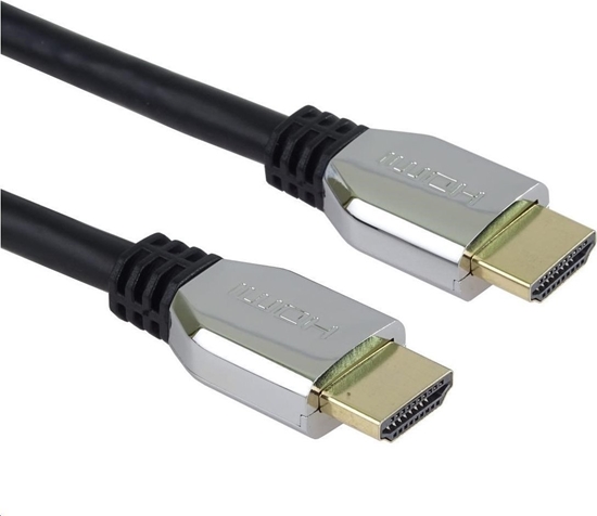 Picture of Kabel PremiumCord HDMI - HDMI 0.5m srebrny (kphdm21z05)