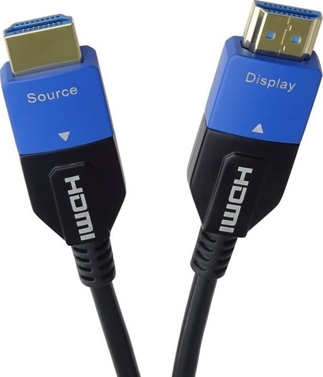 Picture of Kabel PremiumCord PREMIUMCORD Ultra High Speed HDMI 2.1 optický kabel 8K@60Hz 4K@120Hz 15m zlacený