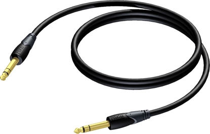 Attēls no Kabel Procab Jack 6.3mm  - Jack 6.3mm 3m czarny (CLA610/3)
