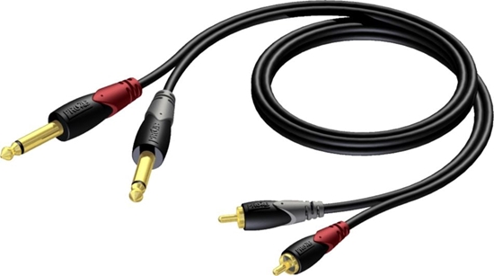 Picture of Kabel Procab Jack 6.3mm x2 - RCA (Cinch) x2 3m czarny (CLA631/3)