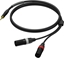 Изображение Kabel Procab Kabel PROCAB PRA712/3, jack 3,5mm (M) stereo do 2x XLR (M) (3m)