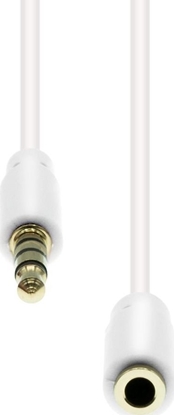 Attēls no Kabel ProXtend Mini-Jack 4-Pin Slim Extension Cable White 1.5M