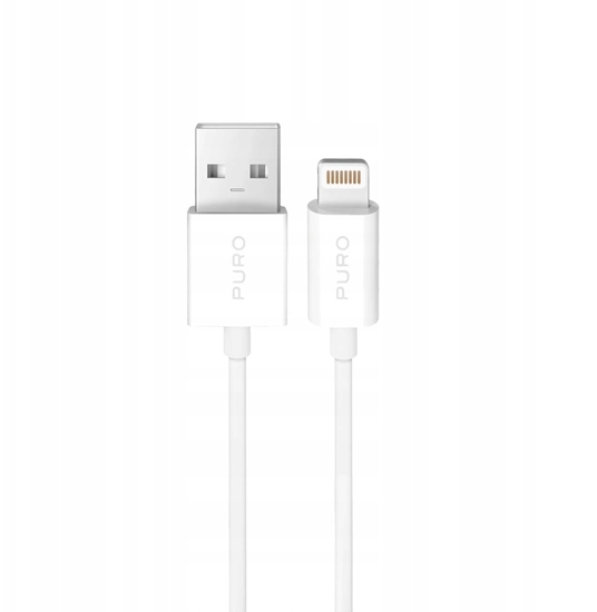 Изображение Kabel USB Puro USB-A - Lightning 2 m Biay (8018417498862)