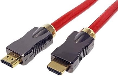 Изображение Roline HDMI 8K (7680 x 4320) Ultra HD Cable + Ethernet, M/M, red, 1 m