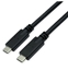 Picture of Roline Cable USB 3.2 Gen2 Compatible, PD (Power Delivery) 85W, with Emark, C-C, M/M, black, 7 m