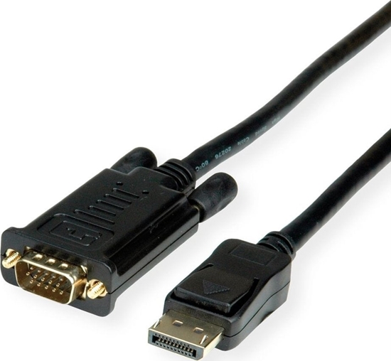 Изображение Kabelis DisplayPort -> VGA, melns, 2m, Roline