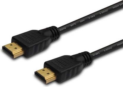 Attēls no Kabel Savio HDMI - HDMI 1.8m czarny (SAVIO CL-121)