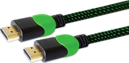 Attēls no Kabel Savio HDMI - HDMI 1.8m zielony (GCL-03)