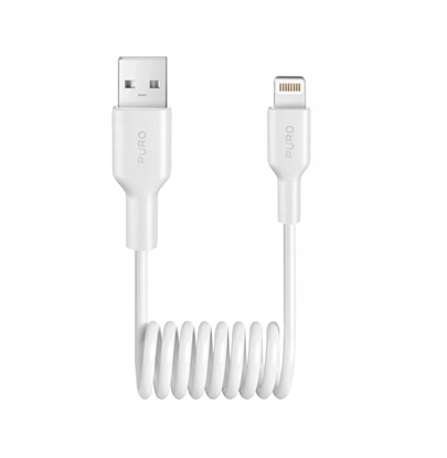 Изображение Kabel USB Puro USB-A - Lightning 1 m Biay (8018417498886)