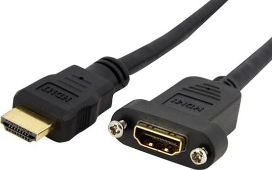 Изображение Kabel StarTech HDMI - HDMI 0.9m czarny (HDMIPNLFM3)
