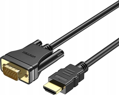 Attēls no Kabel Unitek HDMI - D-Sub (VGA) 2m czarny (V1185A01)