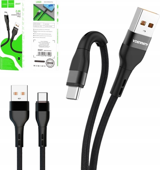 Picture of Kabel USB USB-C - USB-C 1 m Czarny (35325)