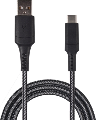 Attēls no 2GO USB Lade-/Datenkabel "Xtreme" USB Type C 3.1  1m schwarz