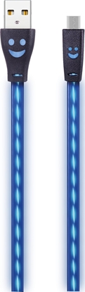 Picture of 2GO USB Lade-/Datenkabel Micro-USB m.bl.LED-Beleucht. 1m