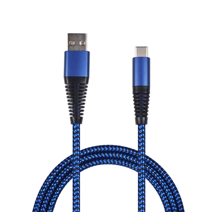Picture of 2GO USB Lade-/Datenkabel USB Type-C 3.1 Nylon   1m  blau
