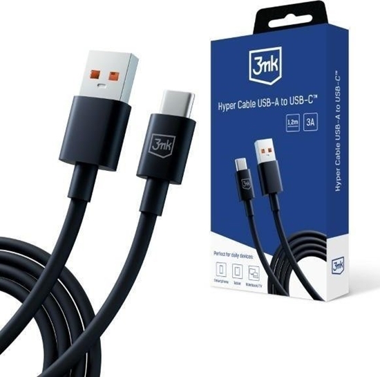 Picture of Kabel USB 3MK USB-A - USB-C 1.2 m Czarny (3M005894)