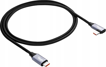 Изображение Kabel USB Akyga USB-C - USB-C 1 m Czarny (AK-USB-54)