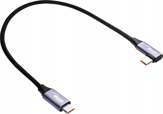 Picture of Kabel USB Akyga USB-C - USB-C 0.3 m Czarny (AK-USB-53)