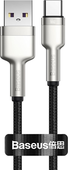 Picture of Kabel USB Baseus USB-A - USB-C 0.25 m Czarny (BSU3117BLK)