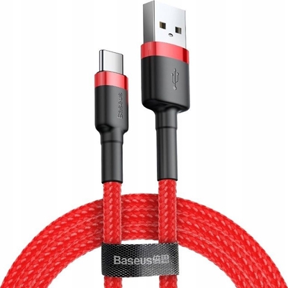 Attēls no Kabel USB Baseus USB-A - USB-C 1 m Czerwony (SB5710)