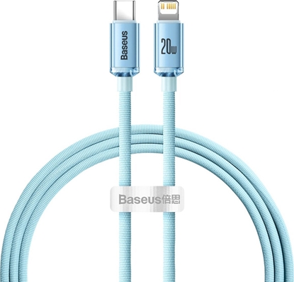 Picture of Kabel USB Baseus USB-C - Lightning 1.2 m Jasnoniebieski (BSU3637)