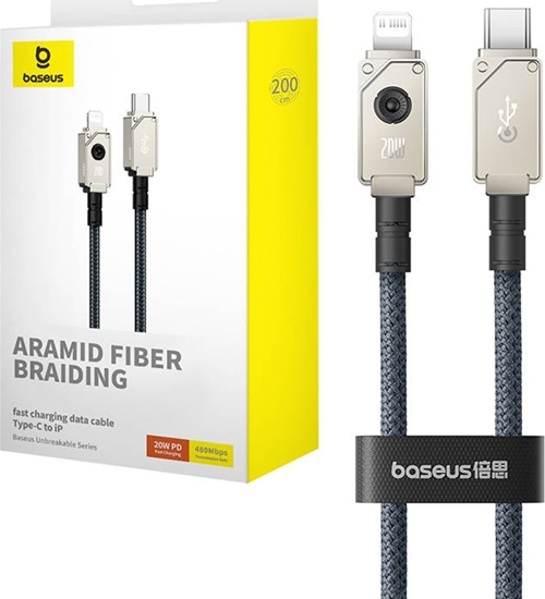 Picture of Kabel USB Baseus USB-C - Lightning 2 m Granatowy (P10355803221-01)