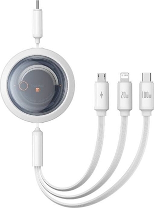 Picture of Kabel USB Baseus USB-C - USB-C + microUSB + Lightning 1.1 m Biay (BSU4919)
