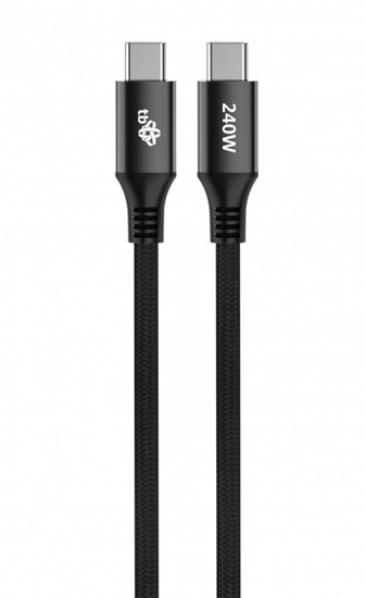 Picture of Kabel USB C - USB C 2m 240W czarny