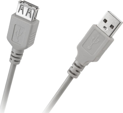 Attēls no Kabel USB Cabletech USB-A - USB-A 1.8 m Szary (KPO2783-1.8)