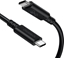Изображение Kabel USB Choetech USB-C - USB-C 0.8 m Czarny (XCC-1028)