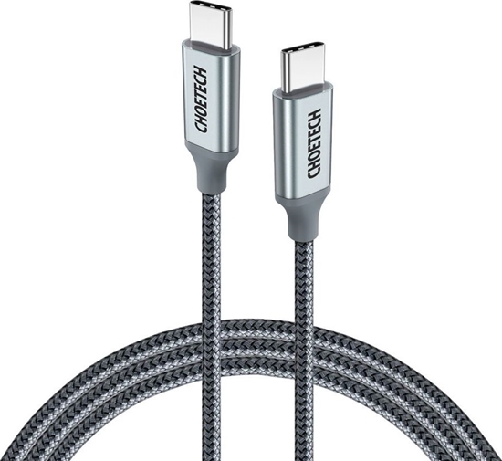Picture of Kabel USB Choetech USB-C - USB-C 1.8 m Srebrny (6971824973099)