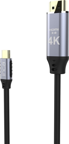 Изображение Kabel USB Cian Technology USB-C - HDMI 2 m Czarny (ITCH-02TX)