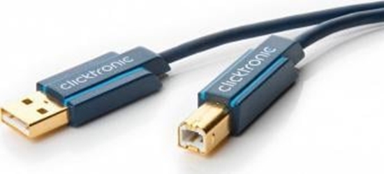 Picture of Kabel USB Clicktronic USB-A - USB-B 1.8 m Niebieski (JAB-1404854)