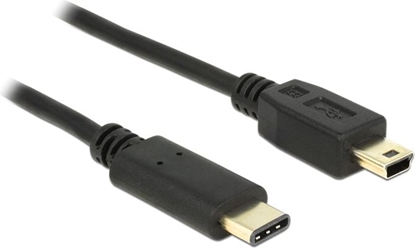 Picture of Delock Cable USB Type-C™ 2.0 male > USB 2.0 Type Mini-B male 0.5 m black