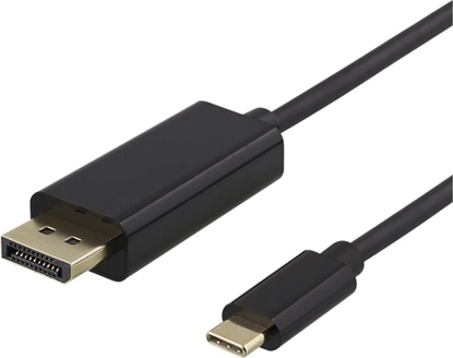 Изображение Kabel USB Deltaco USB-C - DisplayPort 2 m Czarny (R00140015)